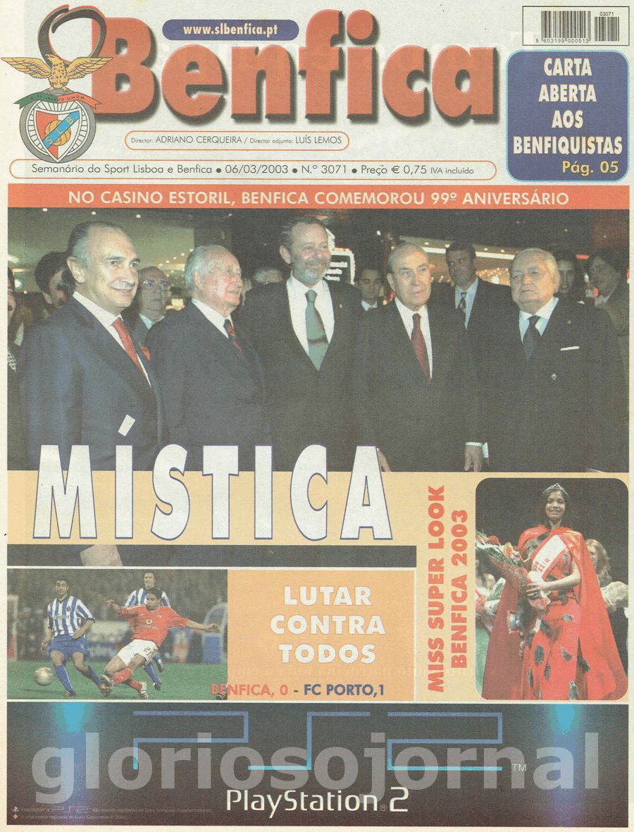 jornal o benfica 3071 2003-03-06